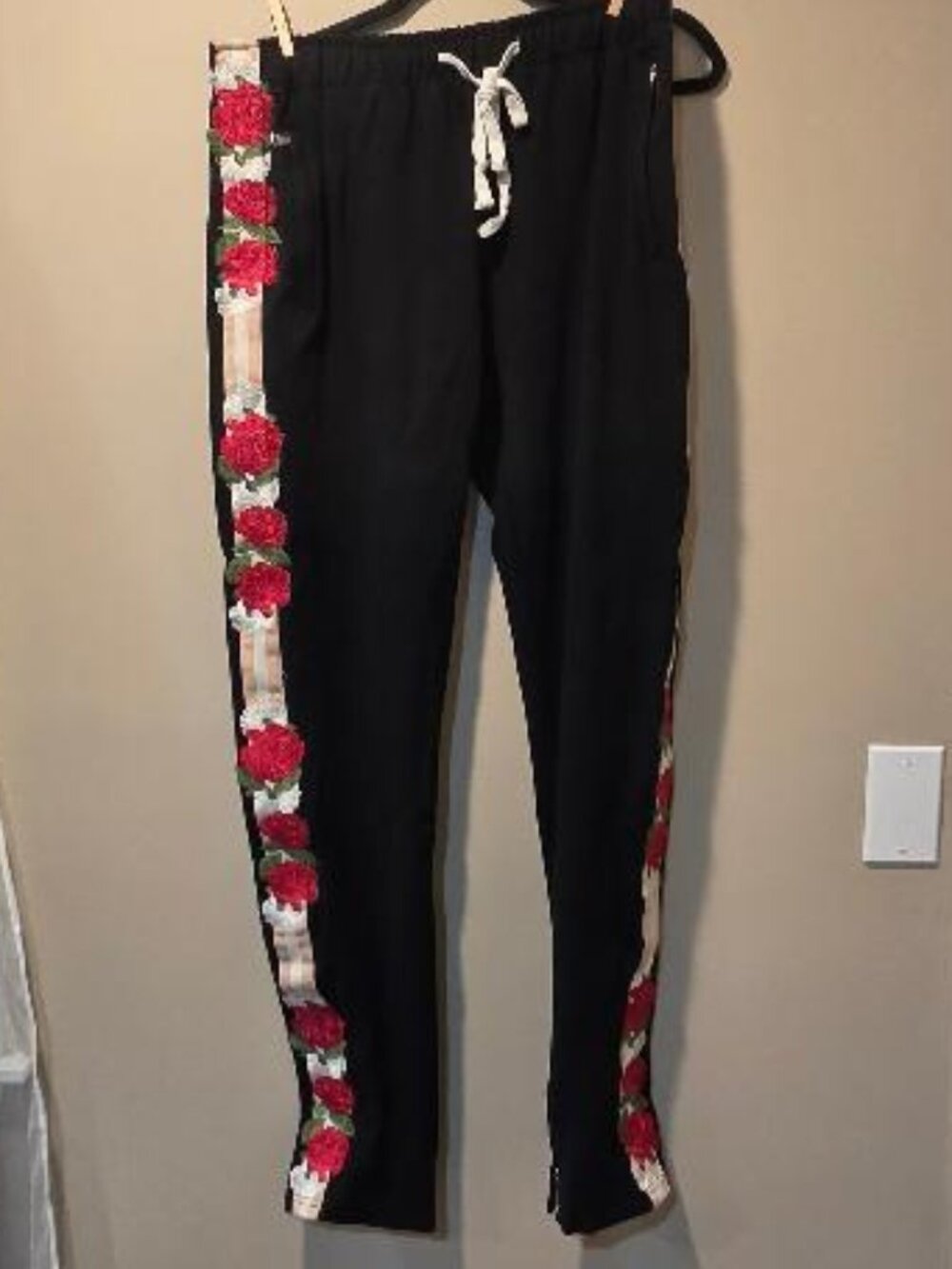Lifted Anchors "The Bowie" Floral Rose Men's Track Pants